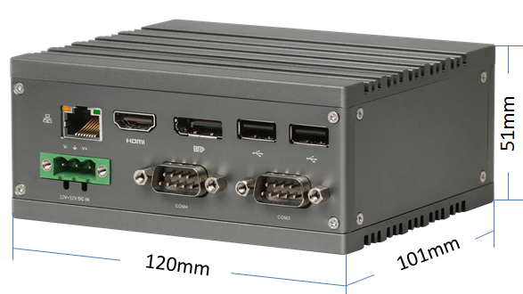 E310 Modular Fanless Embedded MINI PC, machine vision application