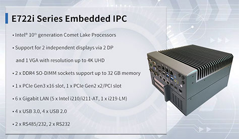 Application of E722i series embedded industrial computer in the field of intelligent construction site